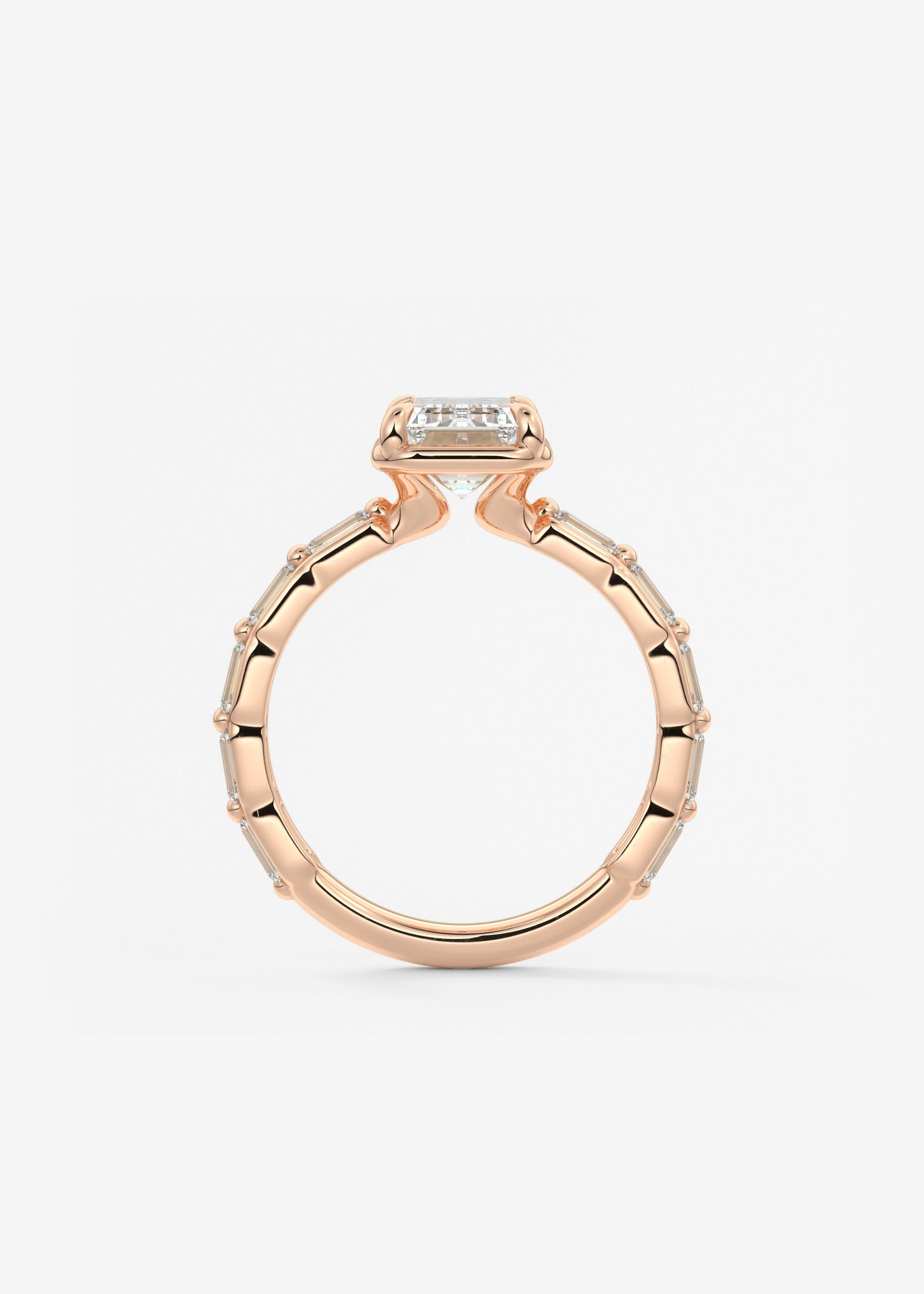 Oval Solitaire With Raised Basket Gallery Lab Grown Diamond Engagement Ring