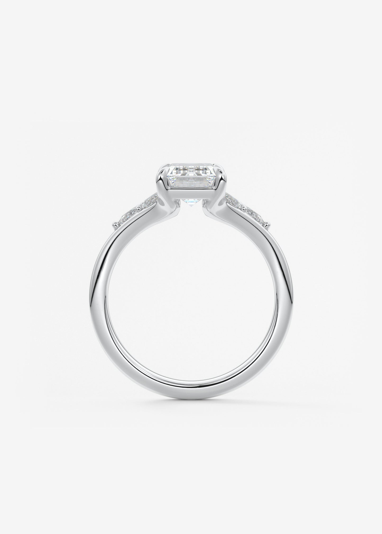Oval Solitaire With Raised Basket Gallery Lab Grown Diamond Engagement Ring