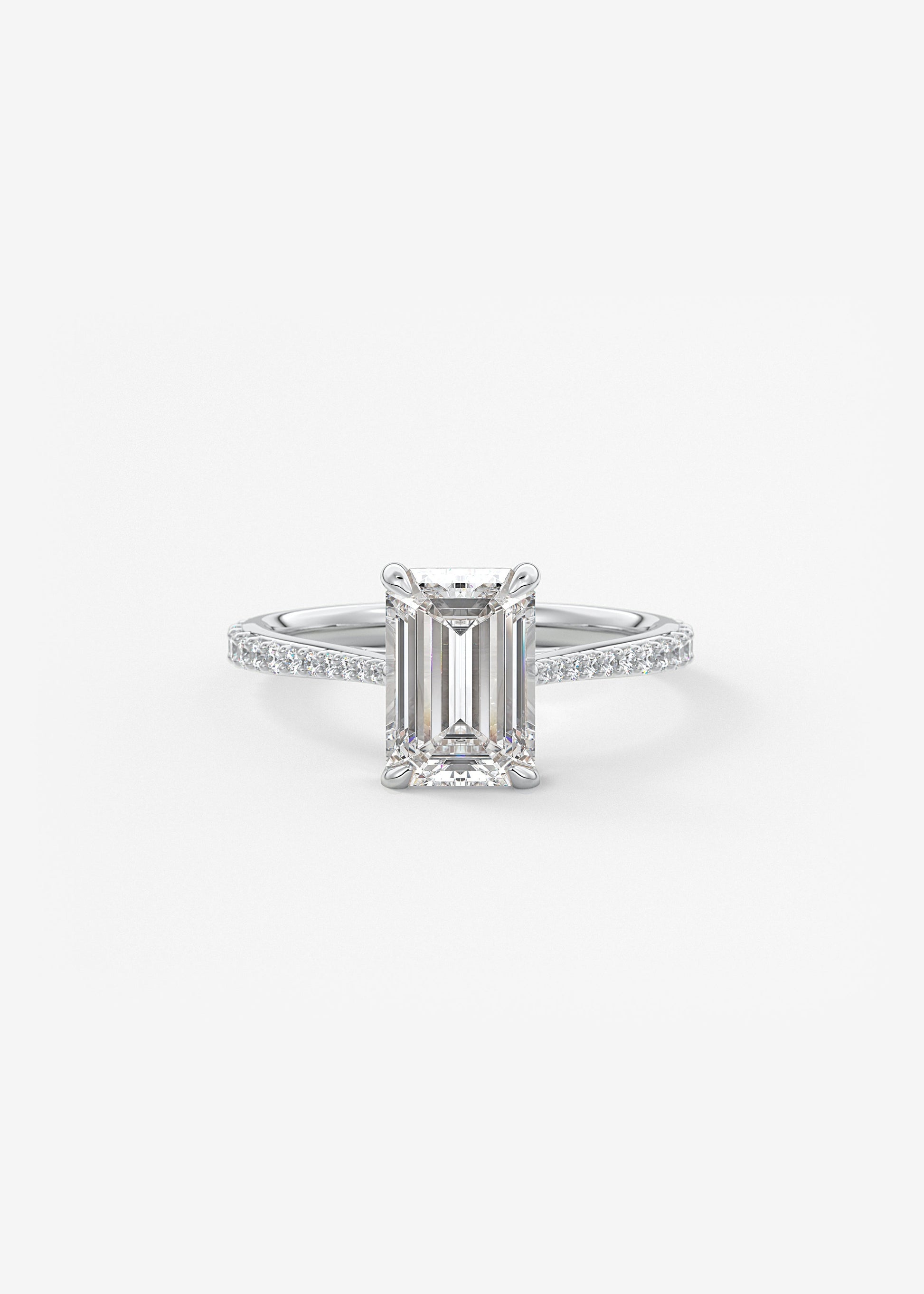 Oval Solitaire With Raised Basket Gallery Lab Grown Diamond Engagement Ring