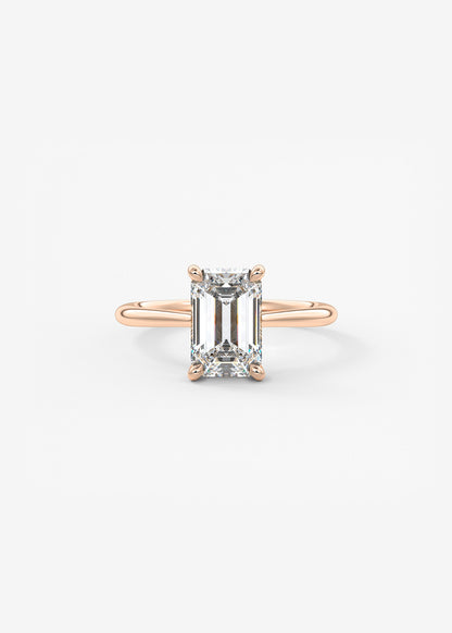 Oval Solitaire With Raised Basket Gallery Lab Grown Diamond Engagement Ring