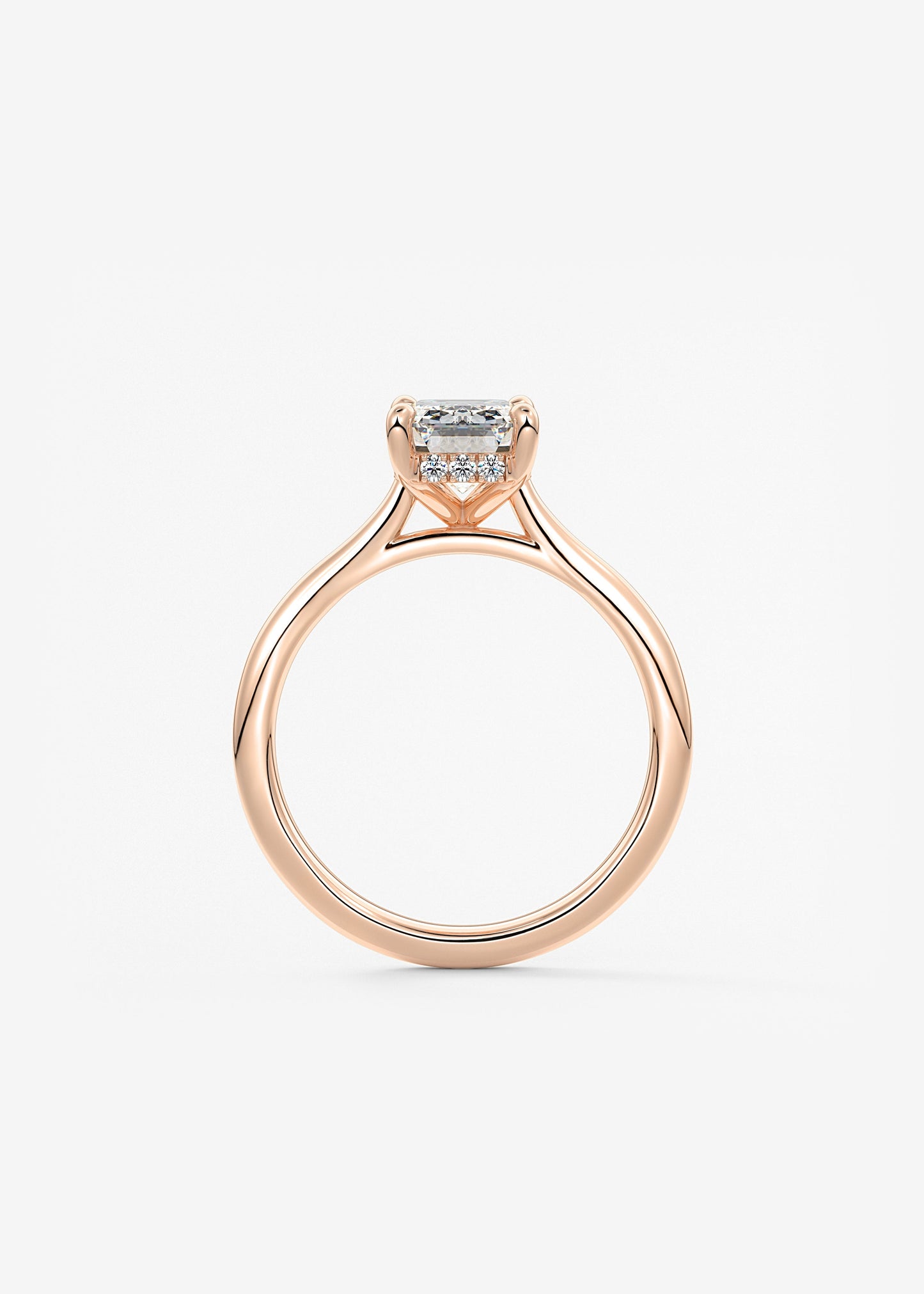 Oval Solitaire With Raised Basket Gallery Lab Grown Diamond Engagement Ring