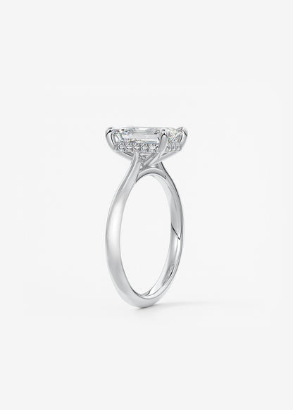 Oval Solitaire With Raised Basket Gallery Lab Grown Diamond Engagement Ring