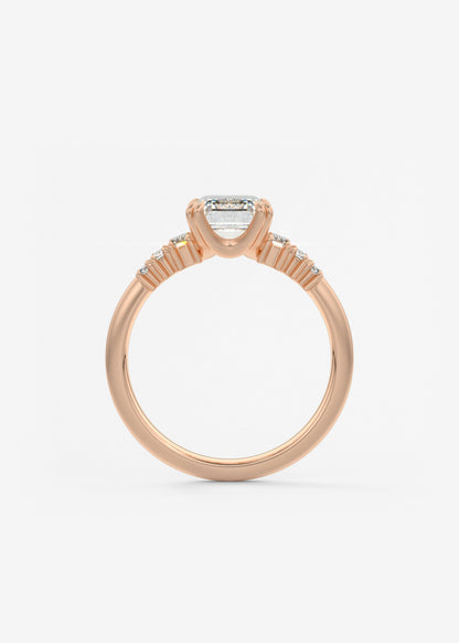 Oval Solitaire With Raised Basket Gallery Lab Grown Diamond Engagement Ring