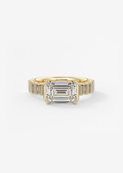 Oval Solitaire With Raised Basket Gallery Lab Grown Diamond Engagement Ring