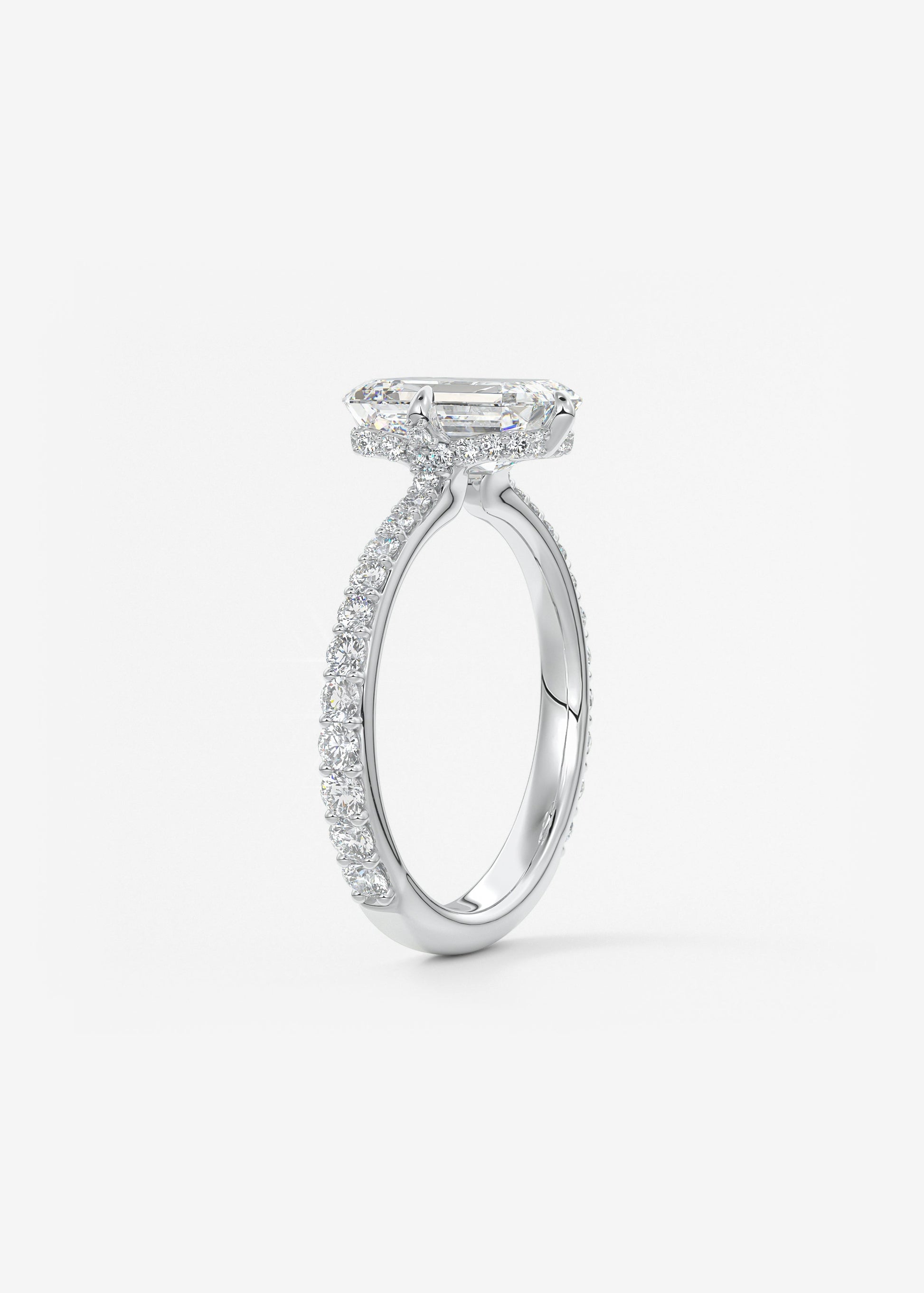 Oval Solitaire With Raised Basket Gallery Lab Grown Diamond Engagement Ring