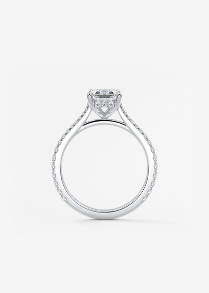 Oval Solitaire With Raised Basket Gallery Lab Grown Diamond Engagement Ring