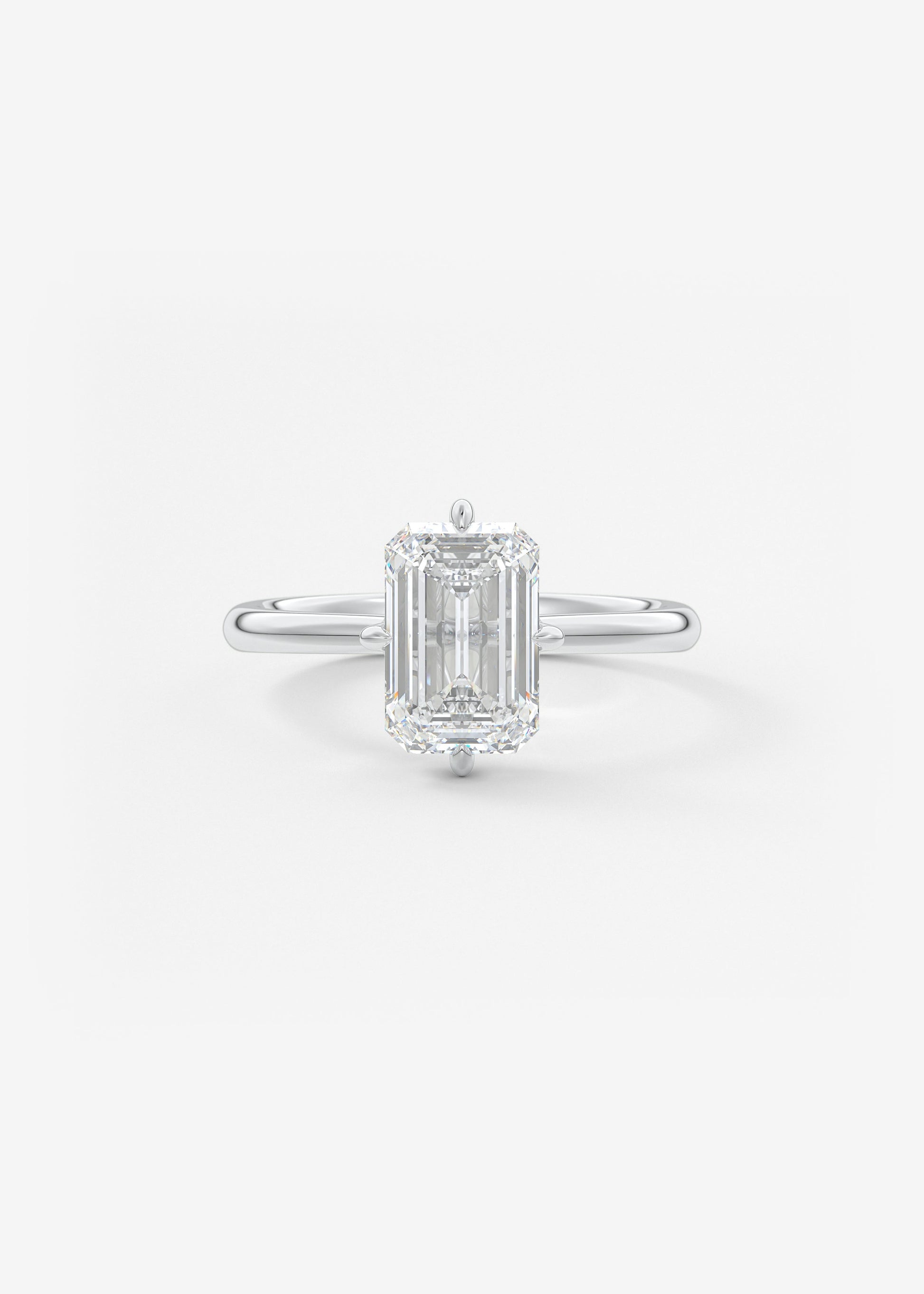 Oval Solitaire With Raised Basket Gallery Lab Grown Diamond Engagement Ring
