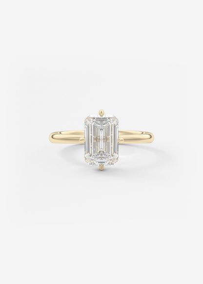 Oval Solitaire With Raised Basket Gallery Lab Grown Diamond Engagement Ring