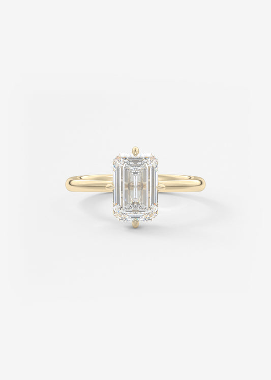 Oval Solitaire With Raised Basket Gallery Lab Grown Diamond Engagement Ring