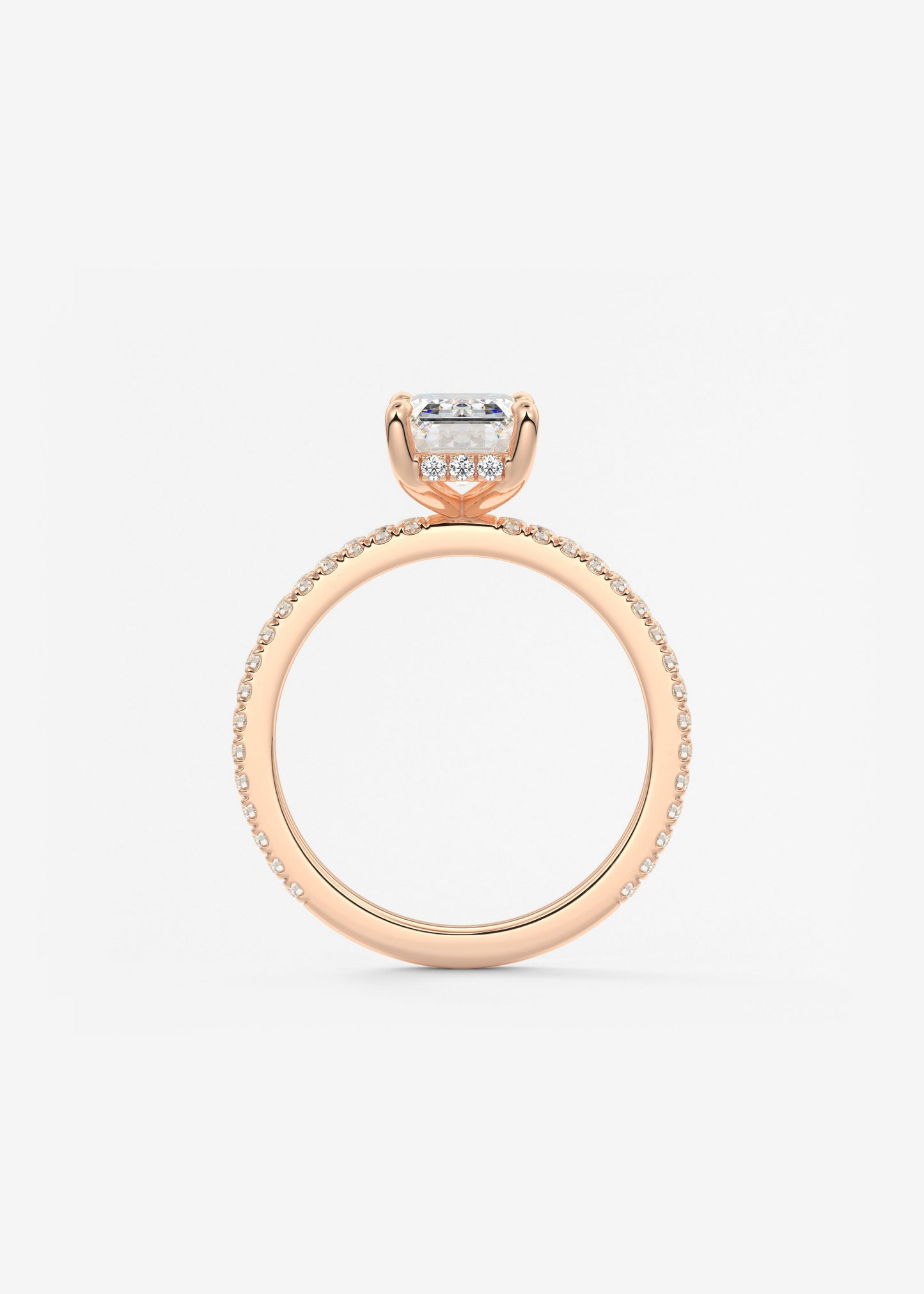 Oval Solitaire With Raised Basket Gallery Lab Grown Diamond Engagement Ring