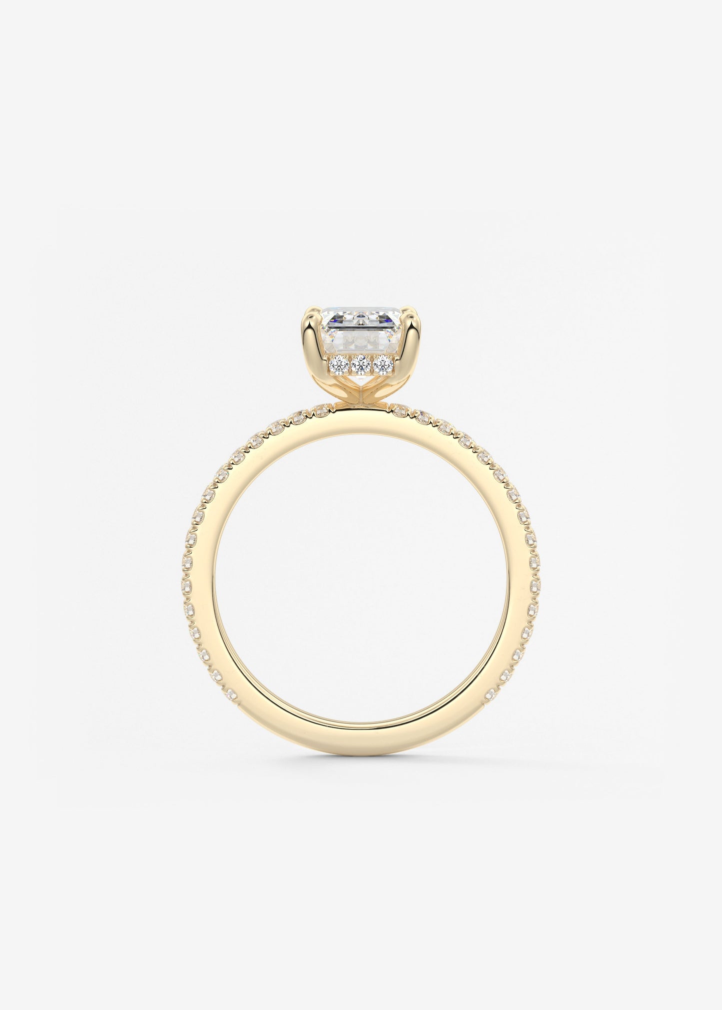 Oval Solitaire With Raised Basket Gallery Lab Grown Diamond Engagement Ring