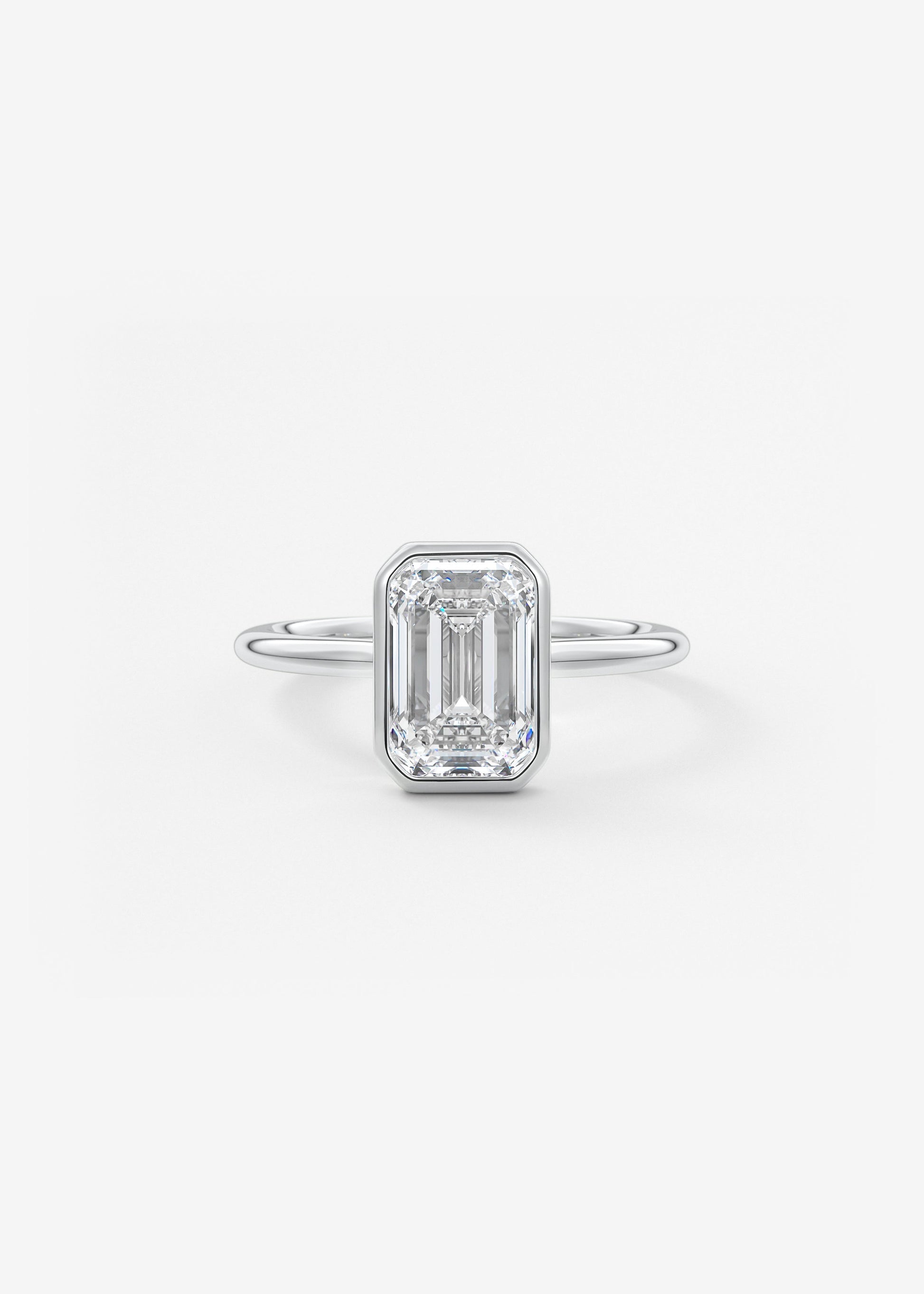 Oval Solitaire With Raised Basket Gallery Lab Grown Diamond Engagement Ring