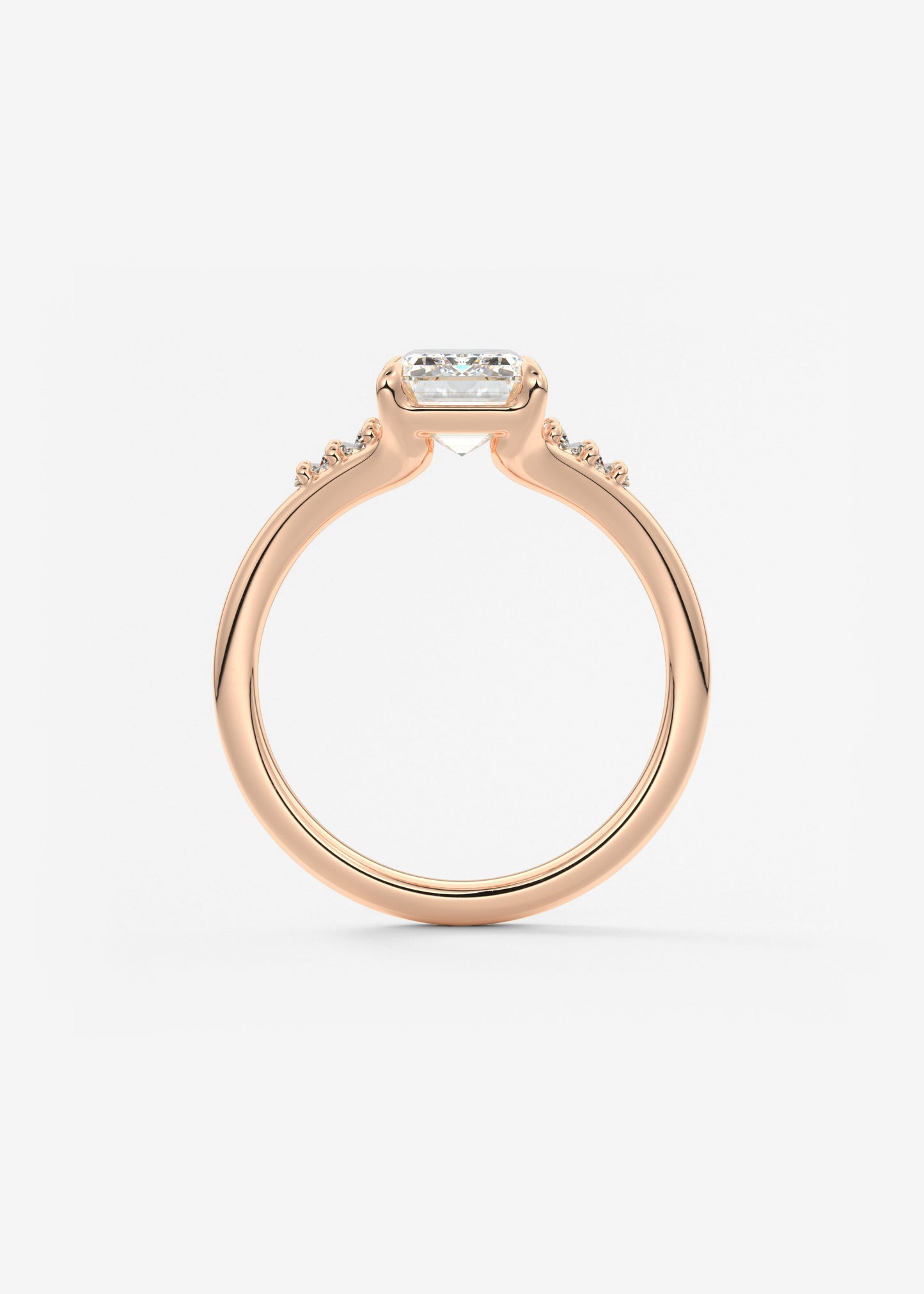 Oval Solitaire With Raised Basket Gallery Lab Grown Diamond Engagement Ring