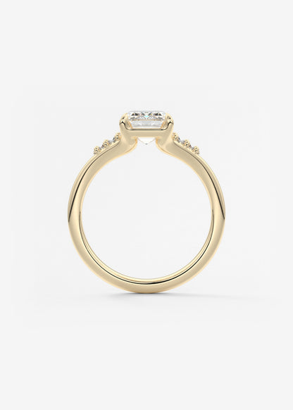 Oval Solitaire With Raised Basket Gallery Lab Grown Diamond Engagement Ring