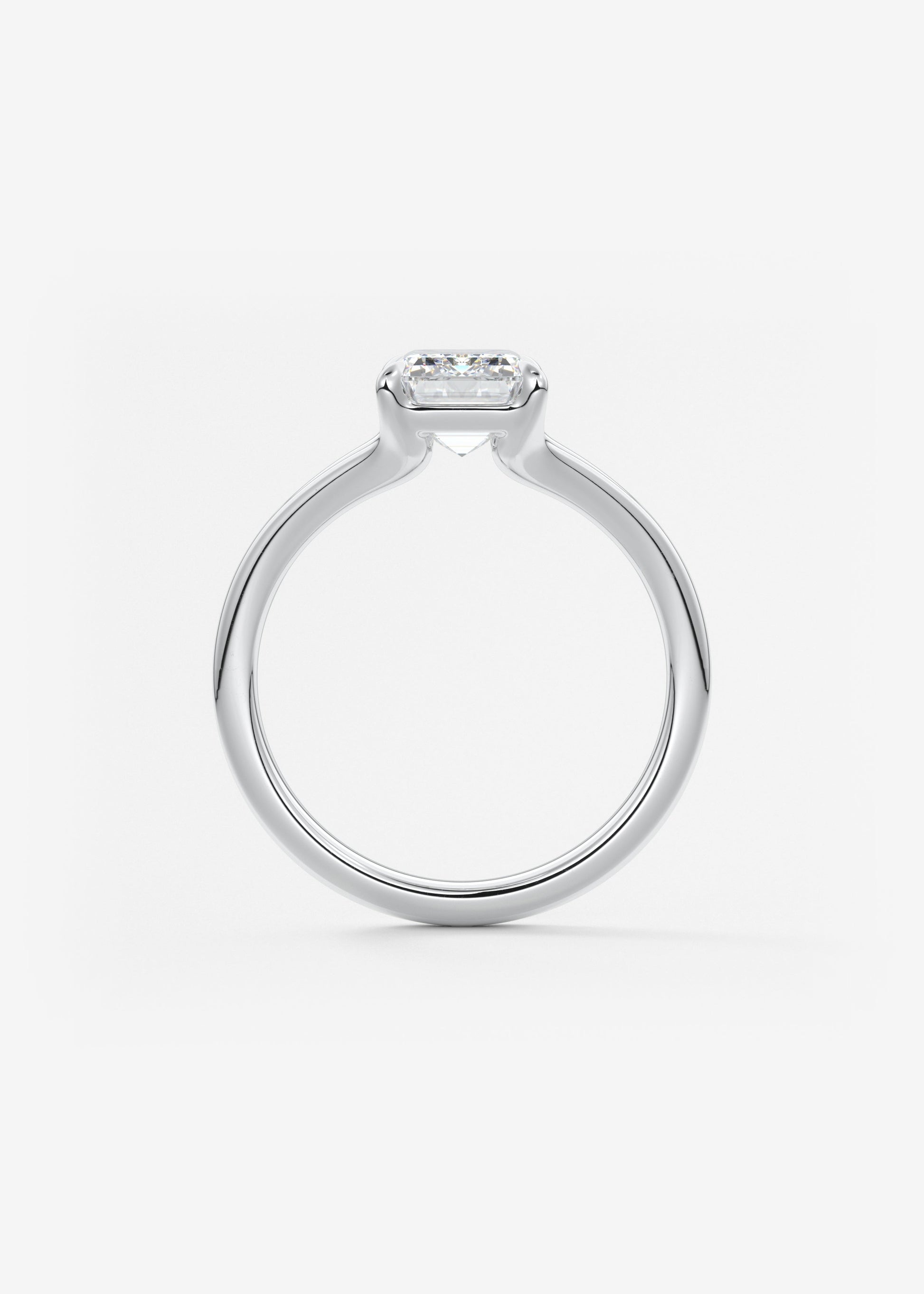 Oval Solitaire With Raised Basket Gallery Lab Grown Diamond Engagement Ring