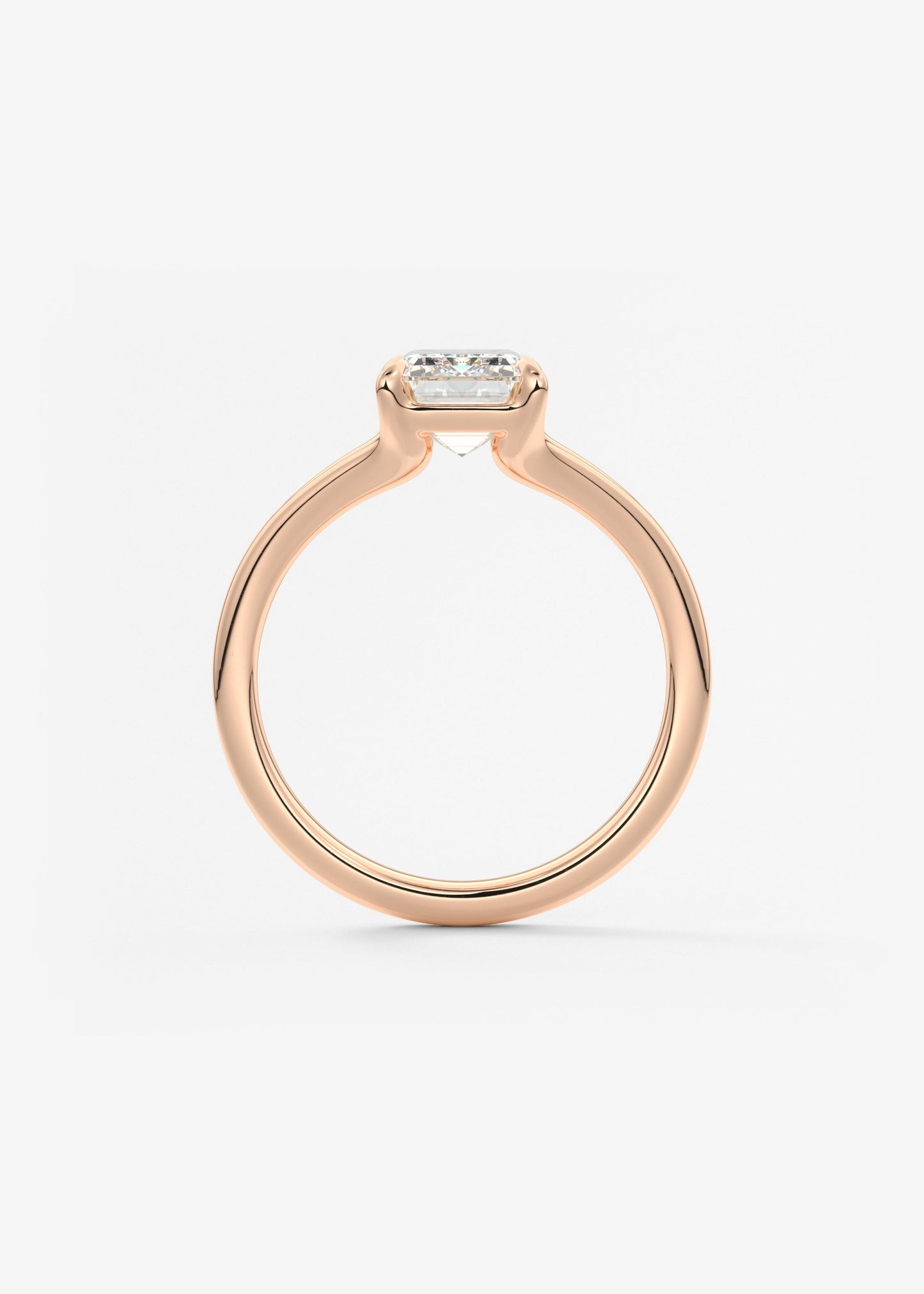 Oval Solitaire With Raised Basket Gallery Lab Grown Diamond Engagement Ring