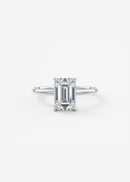 Oval Solitaire With Raised Basket Gallery Lab Grown Diamond Engagement Ring