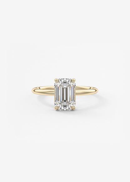 Oval Solitaire With Raised Basket Gallery Lab Grown Diamond Engagement Ring