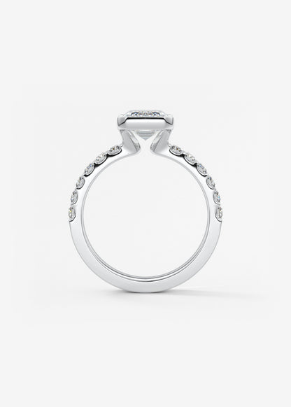 Oval Solitaire With Raised Basket Gallery Lab Grown Diamond Engagement Ring