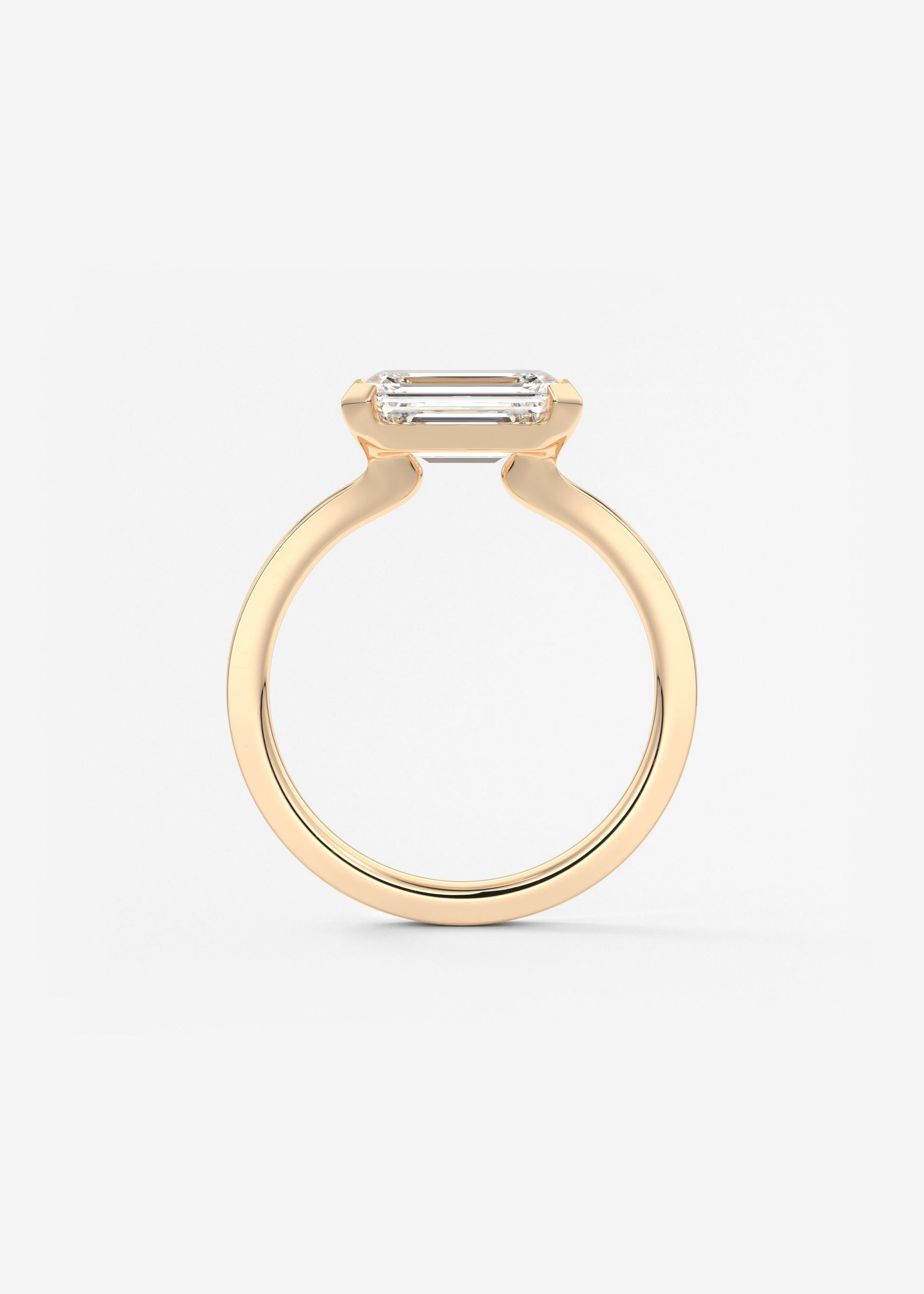 Oval Solitaire With Raised Basket Gallery Lab Grown Diamond Engagement Ring