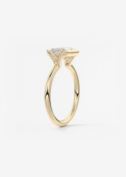 Oval Solitaire With Raised Basket Gallery Lab Grown Diamond Engagement Ring