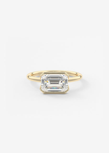 Oval Solitaire With Raised Basket Gallery Lab Grown Diamond Engagement Ring