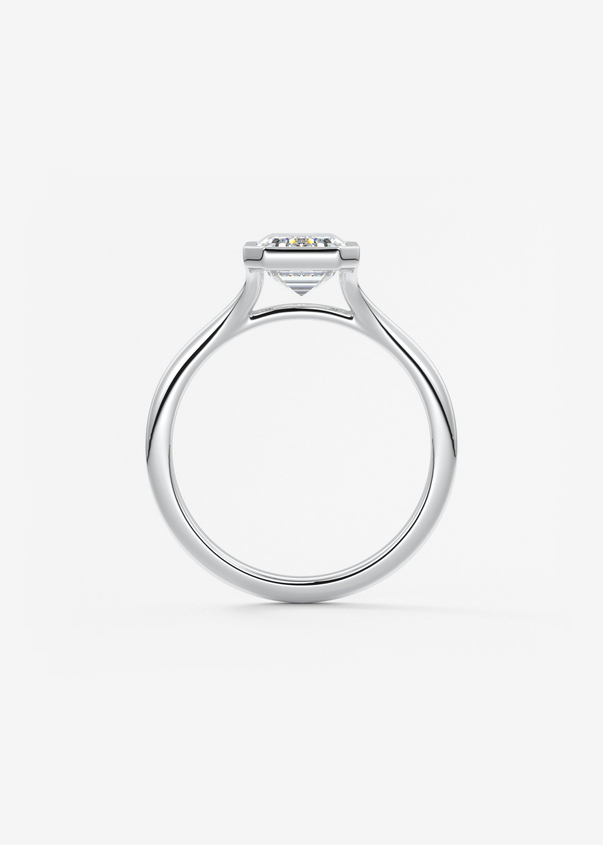 Oval Solitaire With Raised Basket Gallery Lab Grown Diamond Engagement Ring