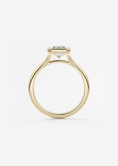 Oval Solitaire With Raised Basket Gallery Lab Grown Diamond Engagement Ring