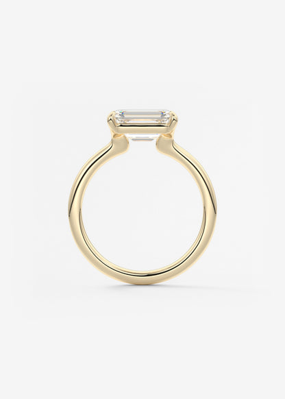 Oval Solitaire With Raised Basket Gallery Lab Grown Diamond Engagement Ring