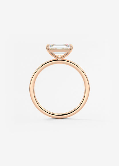 Oval Solitaire With Raised Basket Gallery Lab Grown Diamond Engagement Ring