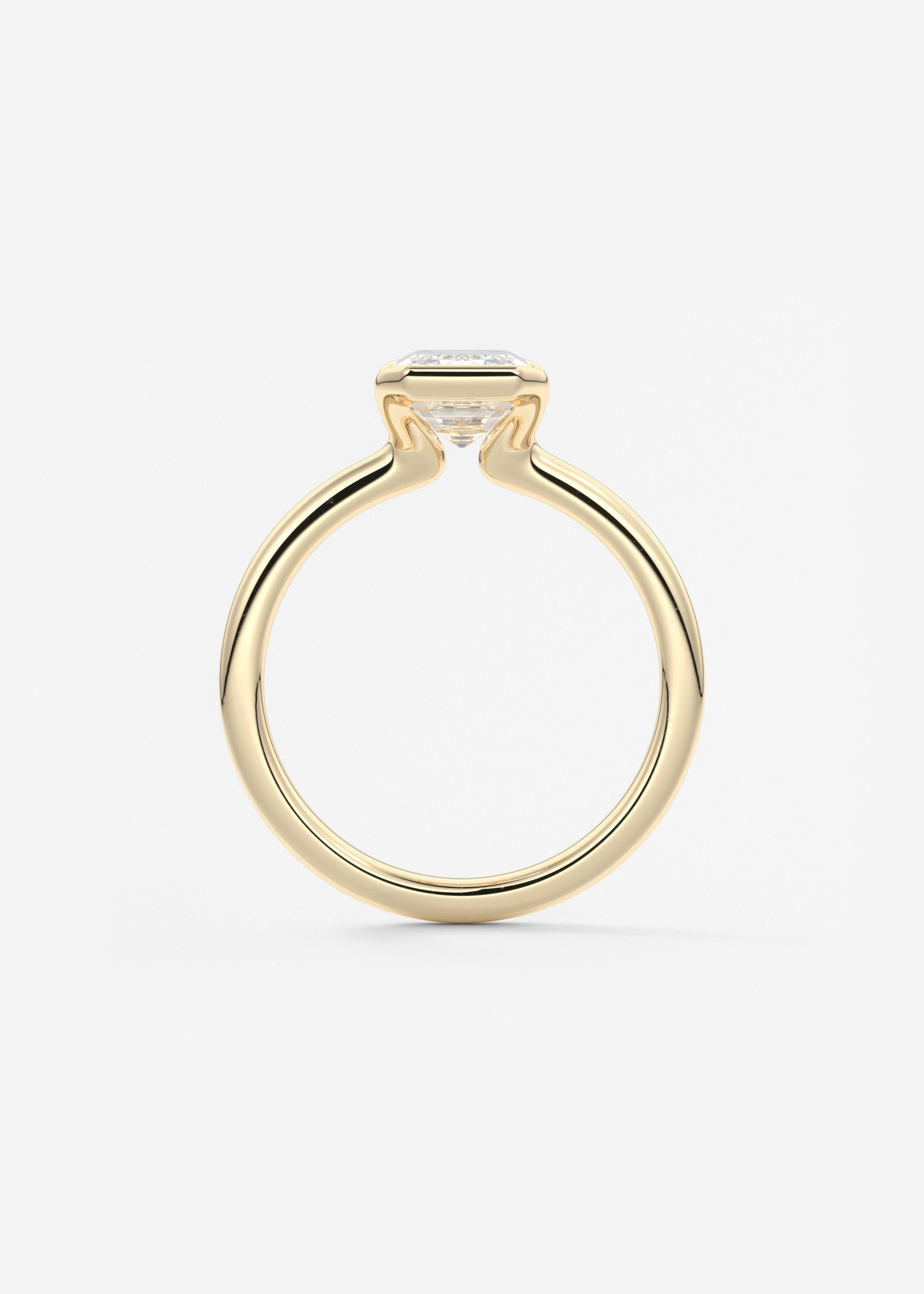 Oval Solitaire With Raised Basket Gallery Lab Grown Diamond Engagement Ring