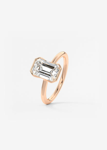 Oval Solitaire With Raised Basket Gallery Lab Grown Diamond Engagement Ring