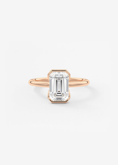 Oval Solitaire With Raised Basket Gallery Lab Grown Diamond Engagement Ring