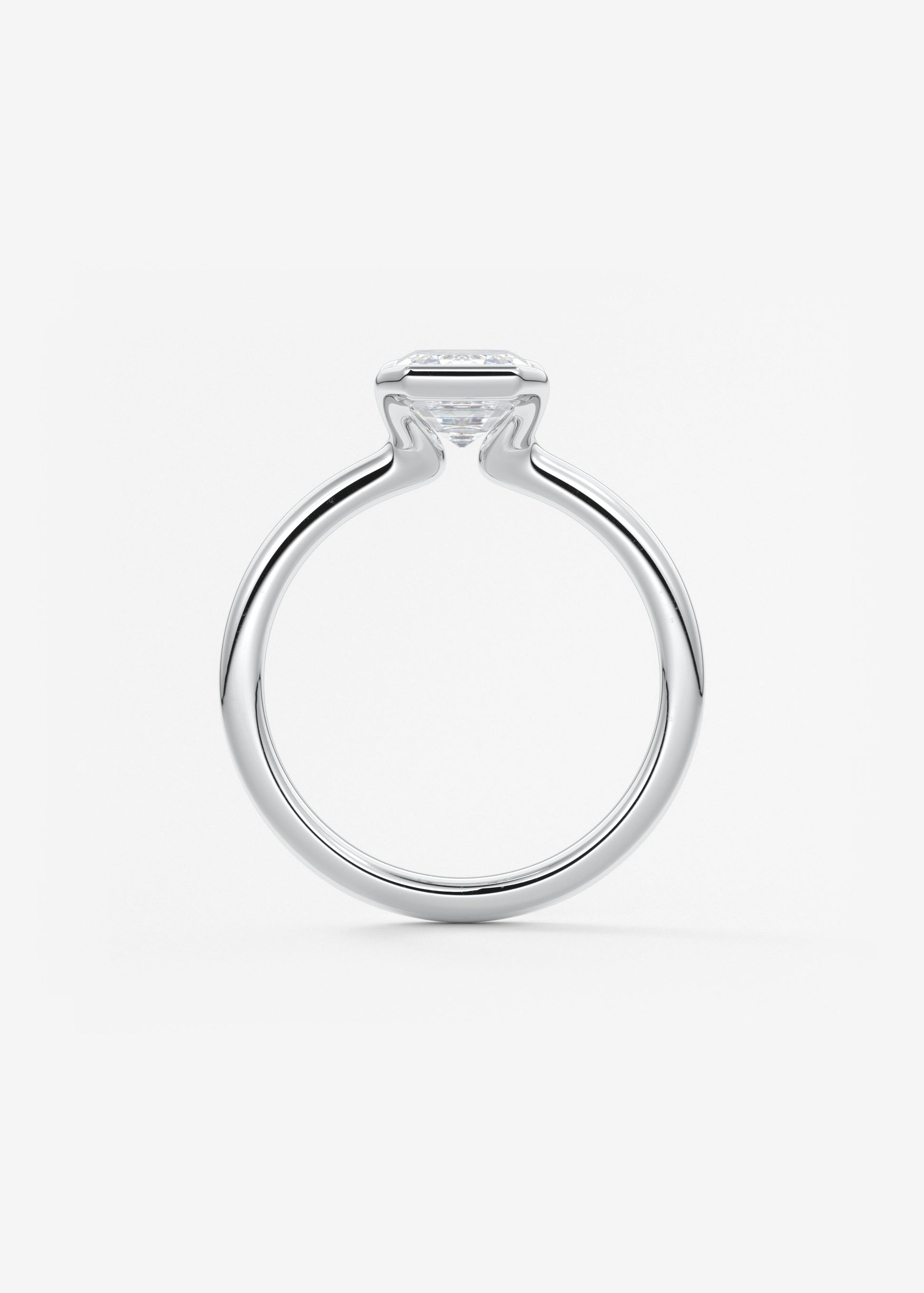 Oval Solitaire With Raised Basket Gallery Lab Grown Diamond Engagement Ring