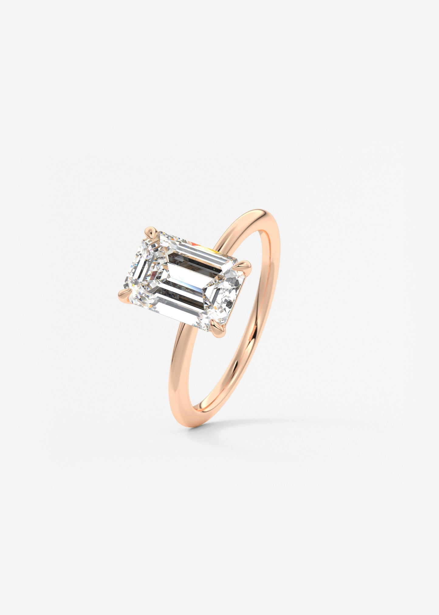 Oval Solitaire With Raised Basket Gallery Lab Grown Diamond Engagement Ring