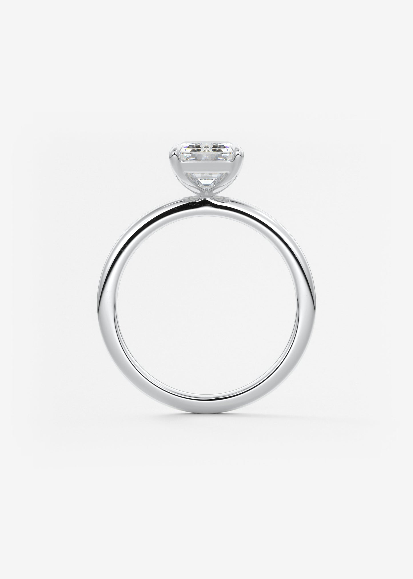 Oval Solitaire With Raised Basket Gallery Lab Grown Diamond Engagement Ring