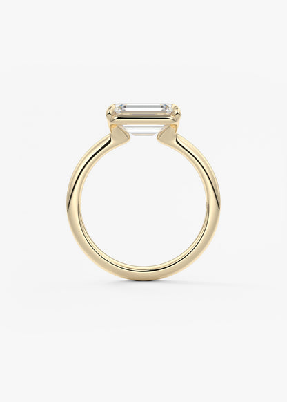 Oval Solitaire With Raised Basket Gallery Lab Grown Diamond Engagement Ring