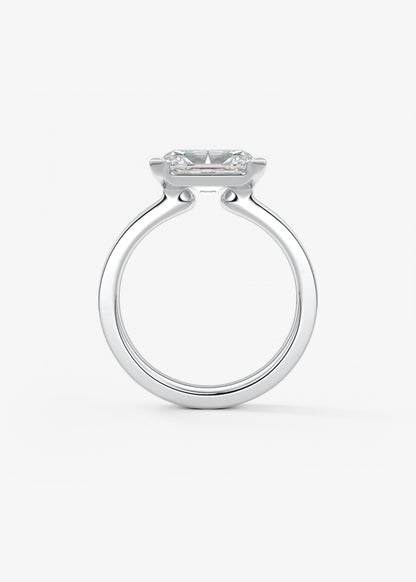 Oval Solitaire With Raised Basket Gallery Lab Grown Diamond Engagement Ring