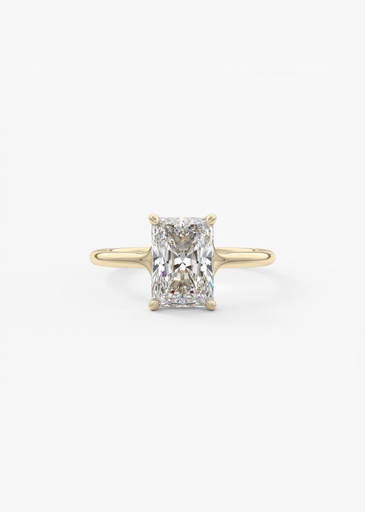 Oval Solitaire With Raised Basket Gallery Lab Grown Diamond Engagement Ring