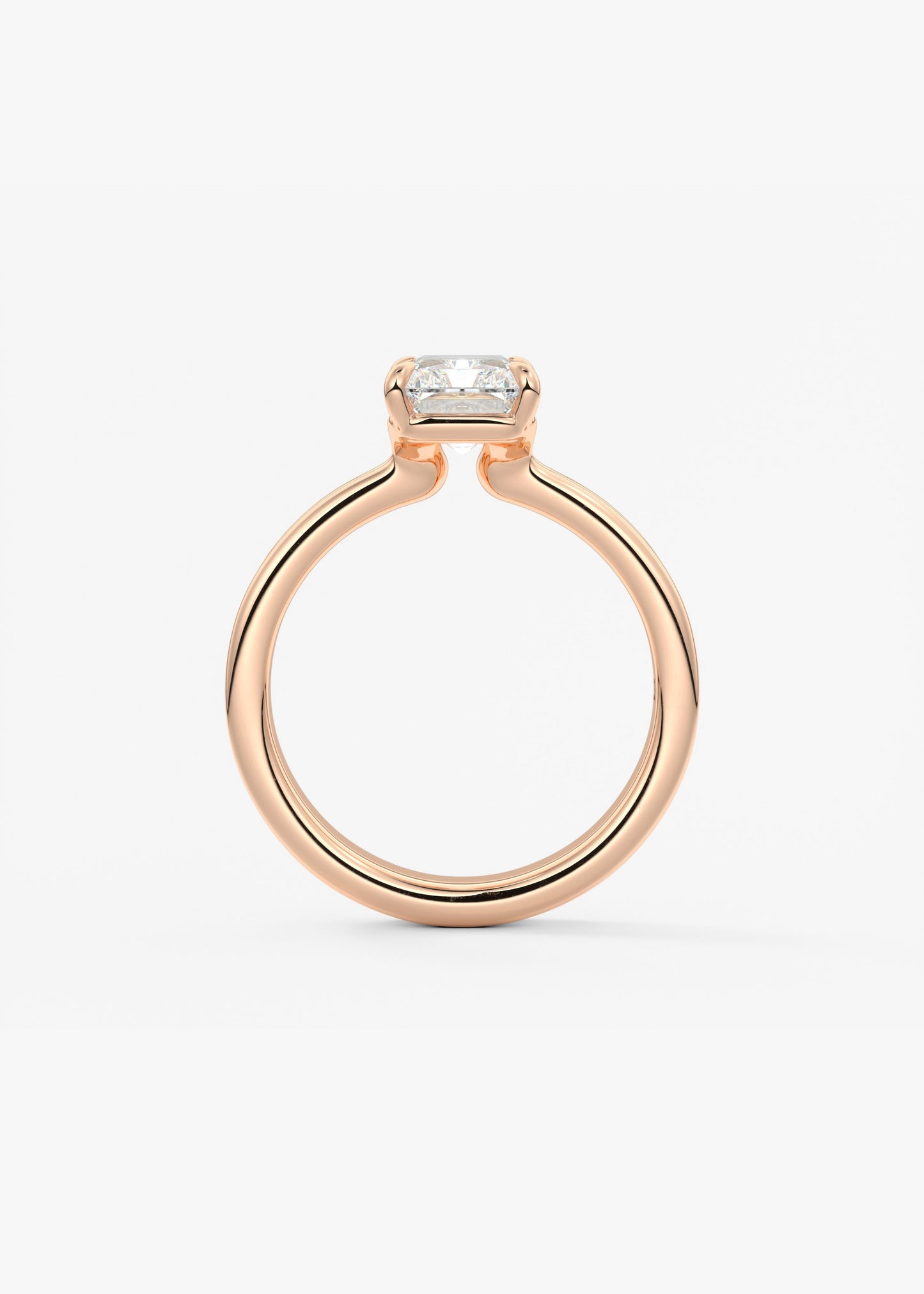 Oval Solitaire With Raised Basket Gallery Lab Grown Diamond Engagement Ring