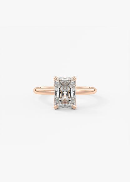 Oval Solitaire With Raised Basket Gallery Lab Grown Diamond Engagement Ring