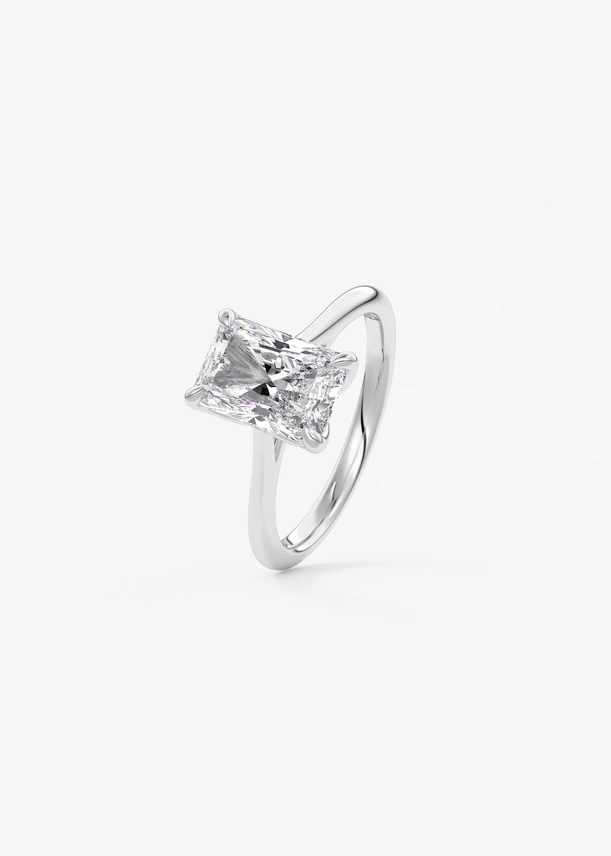 Oval Solitaire With Raised Basket Gallery Lab Grown Diamond Engagement Ring