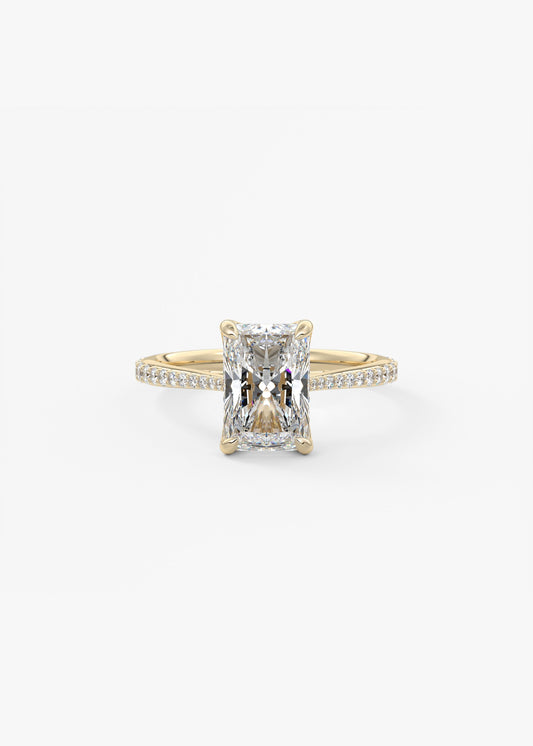 Oval Solitaire With Raised Basket Gallery Lab Grown Diamond Engagement Ring