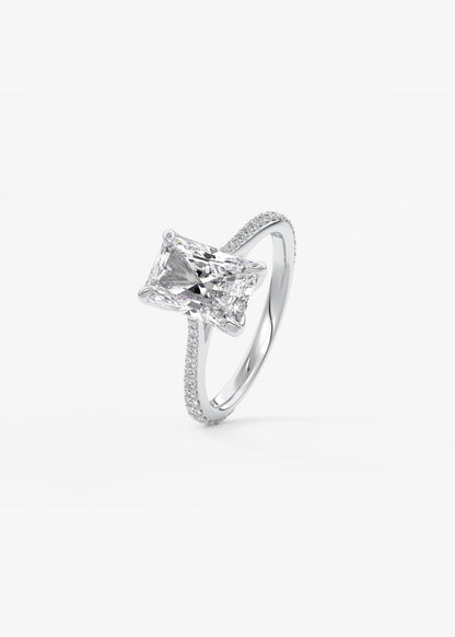 Oval Solitaire With Raised Basket Gallery Lab Grown Diamond Engagement Ring