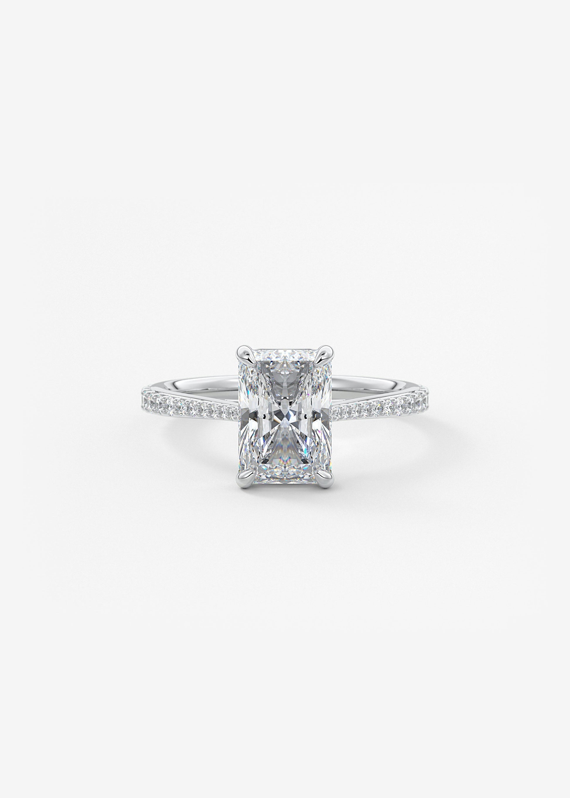 Oval Solitaire With Raised Basket Gallery Lab Grown Diamond Engagement Ring