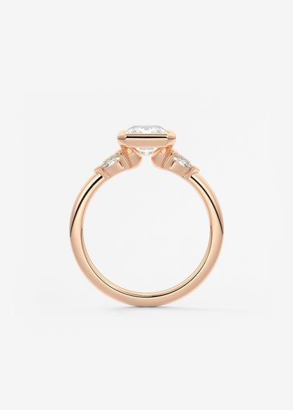 Oval Solitaire With Raised Basket Gallery Lab Grown Diamond Engagement Ring