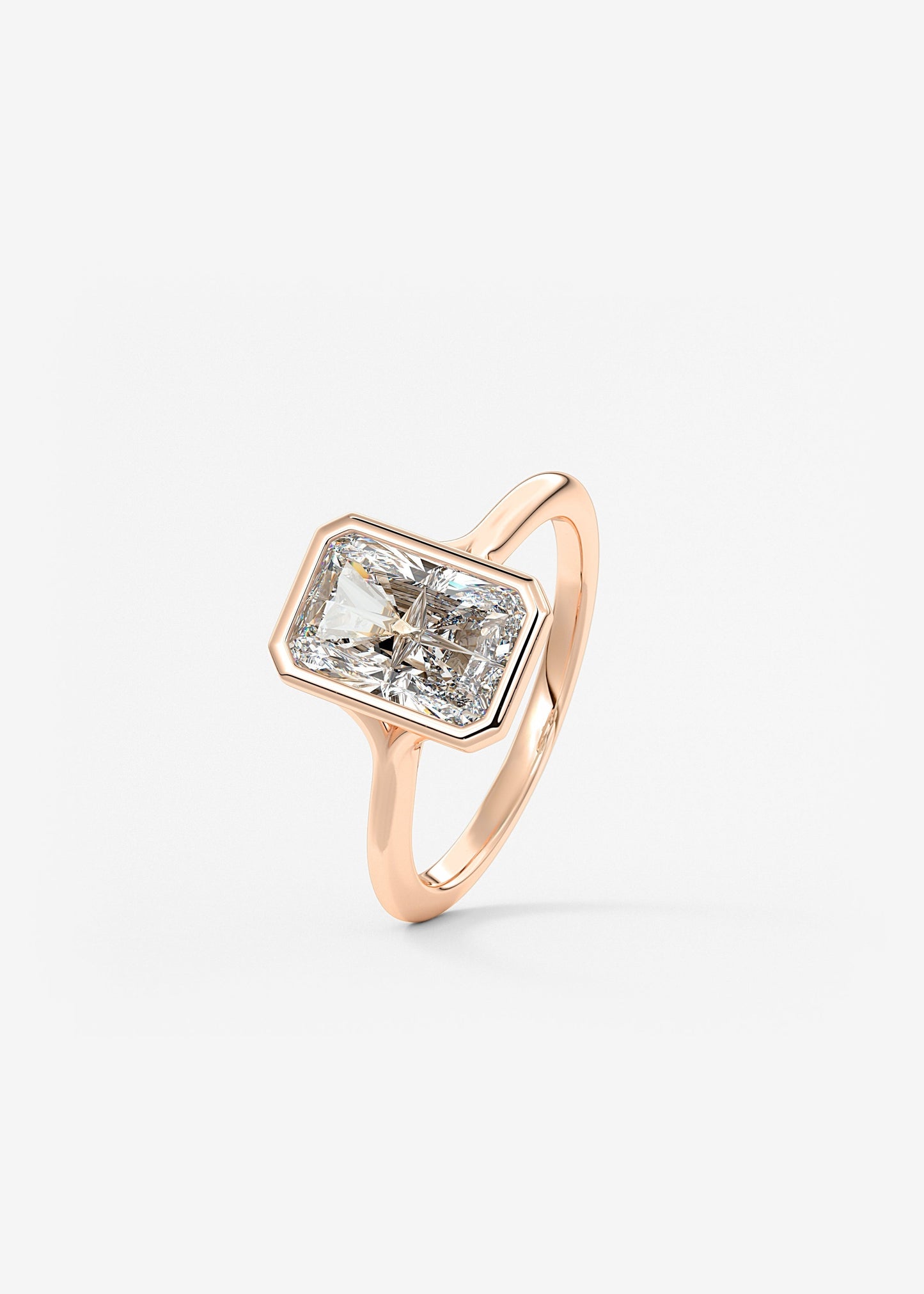 Oval Solitaire With Raised Basket Gallery Lab Grown Diamond Engagement Ring