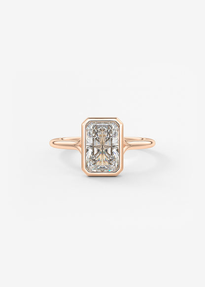 Oval Solitaire With Raised Basket Gallery Lab Grown Diamond Engagement Ring