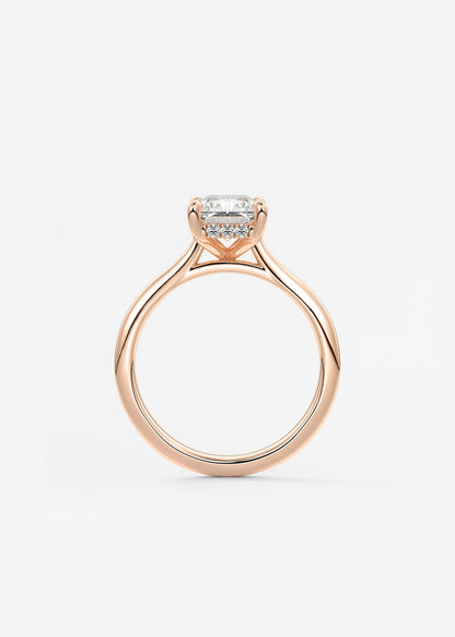 Oval Solitaire With Raised Basket Gallery Lab Grown Diamond Engagement Ring