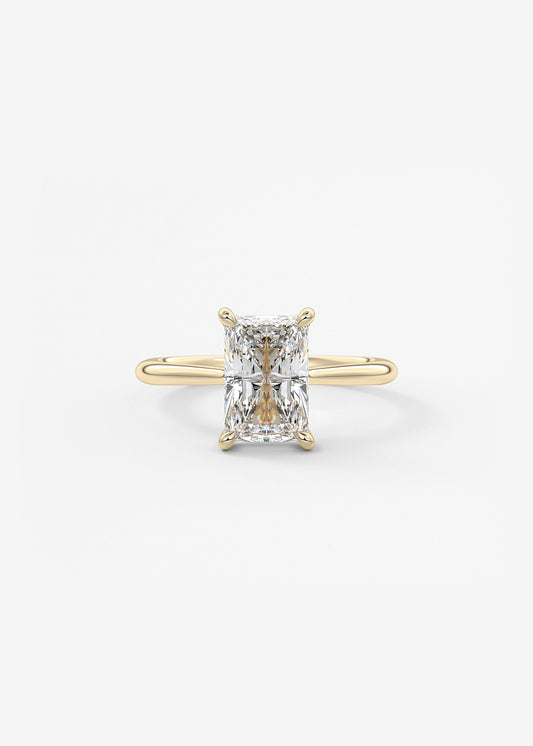 Oval Solitaire With Raised Basket Gallery Lab Grown Diamond Engagement Ring